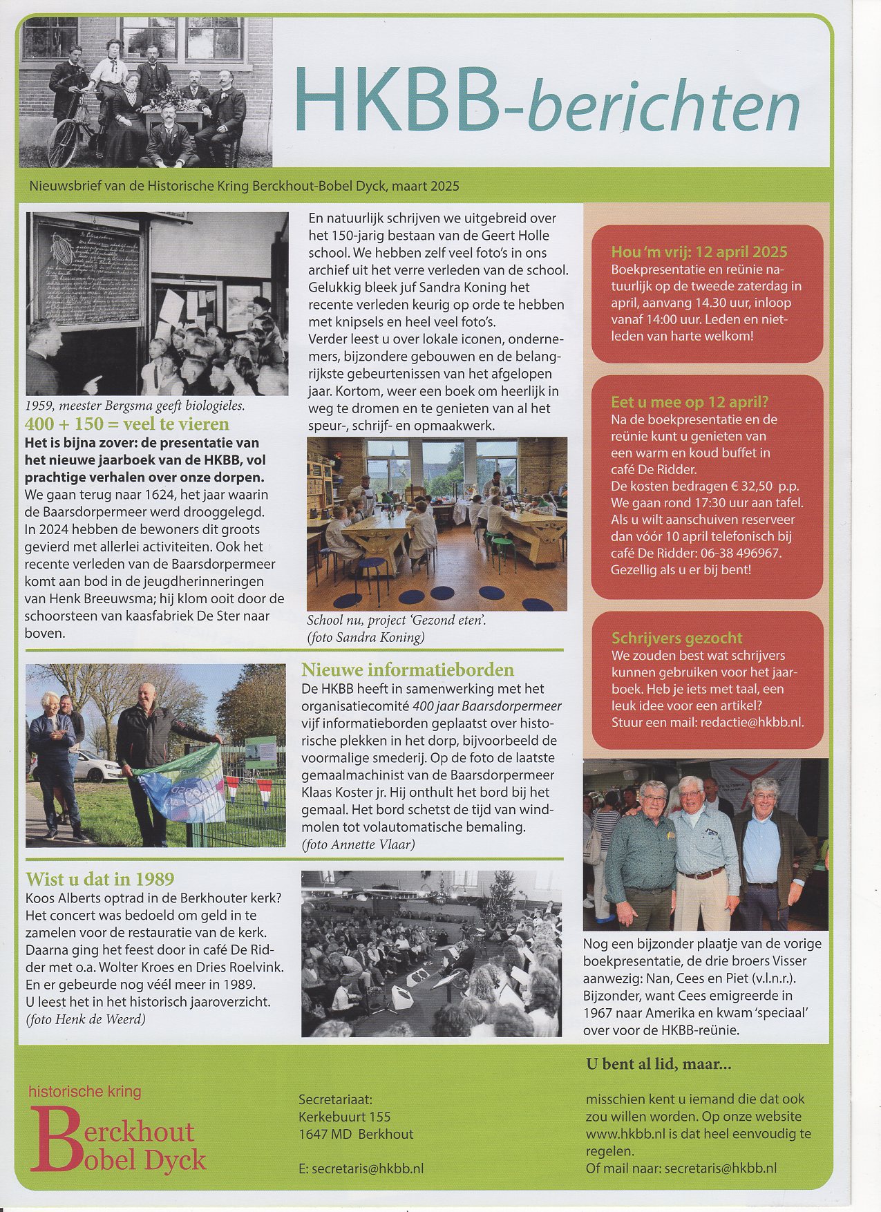 Nieuwsbrief maart 2025